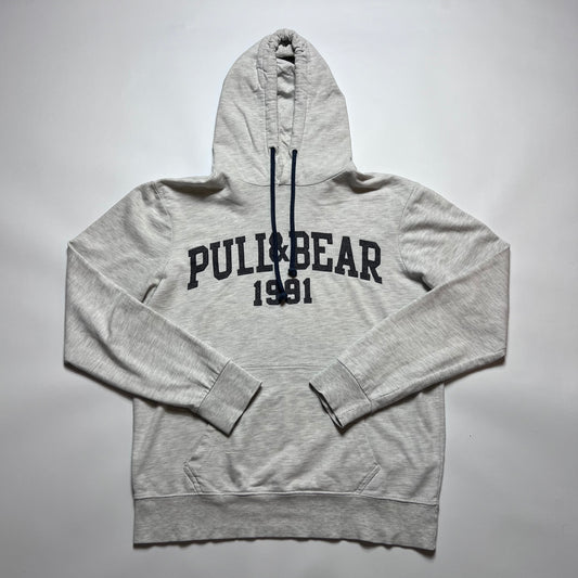 Pull & Bear 1991 Gray Hoodie M - Cats on Stacks VNTG