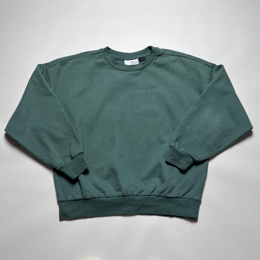 Mazine Awareness Green Crewneck L - Cats on Stacks VNTG