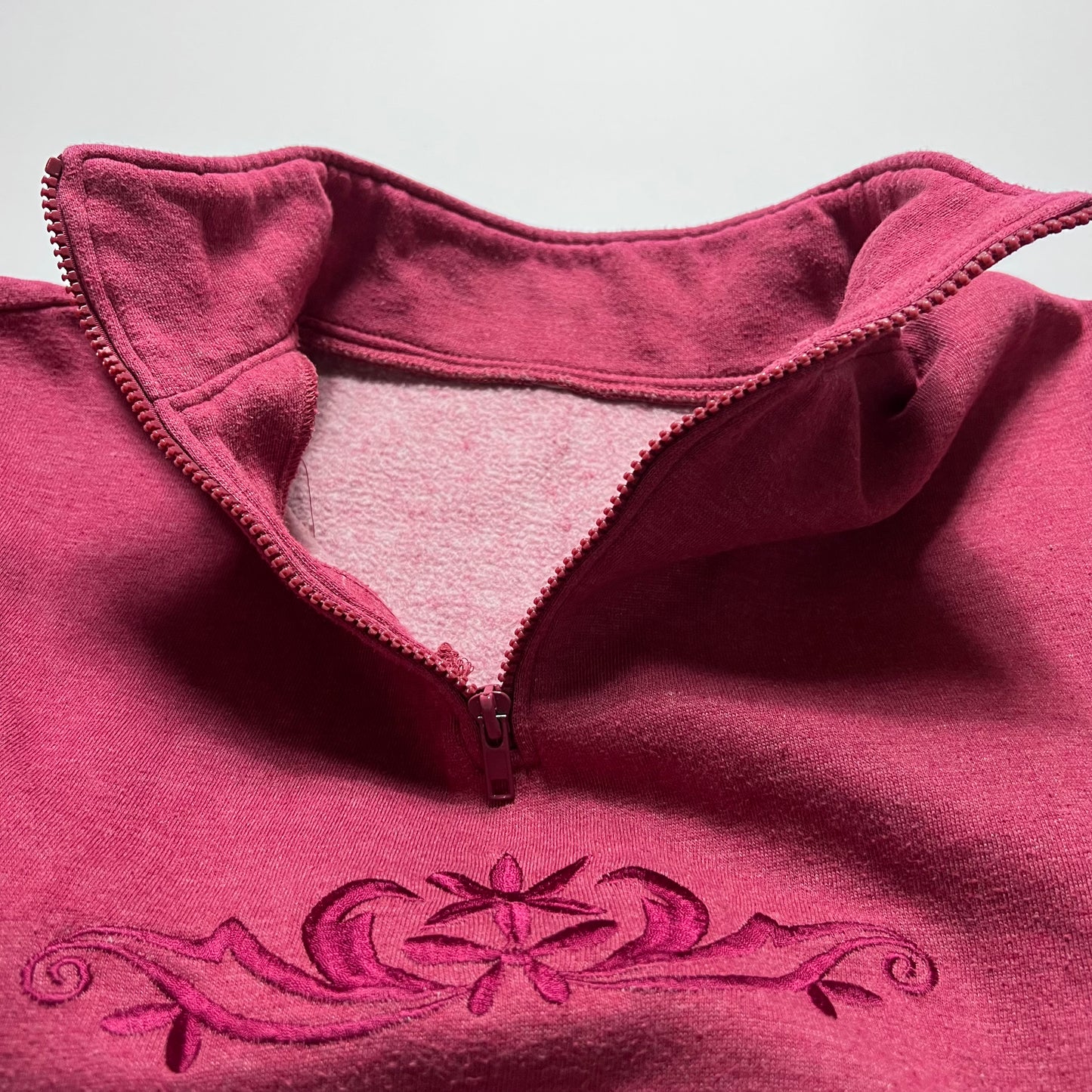 Vintage Tribal Flower Fleece Zipper M / L - Cats on Stacks VNTG