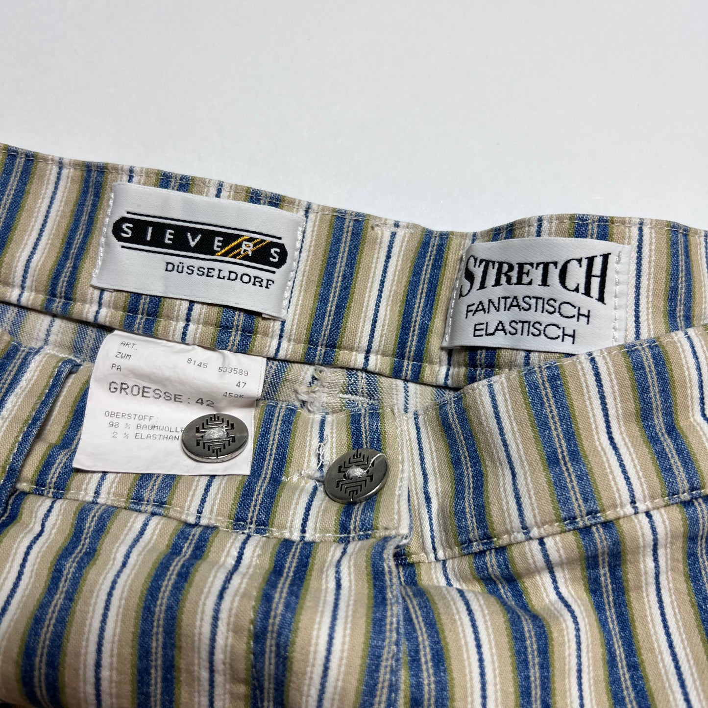 Vintage Sievers Striped Straight Pants M / 42 - Cats on Stacks VNTG