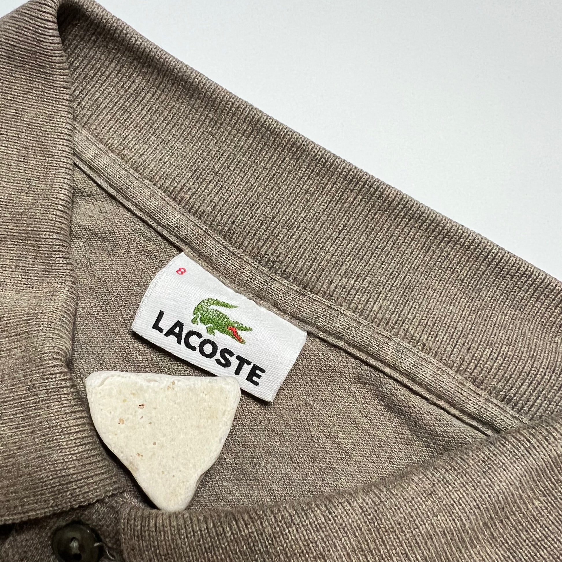 Vintage Lacoste Sandy Brown Polo Shirt XL - Cats on Stacks VNTG