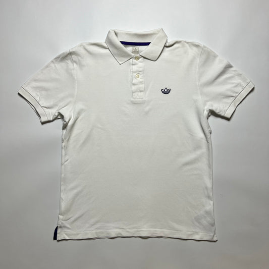 Vintage Adidas White Polo Shirt S - Cats on Stacks VNTG