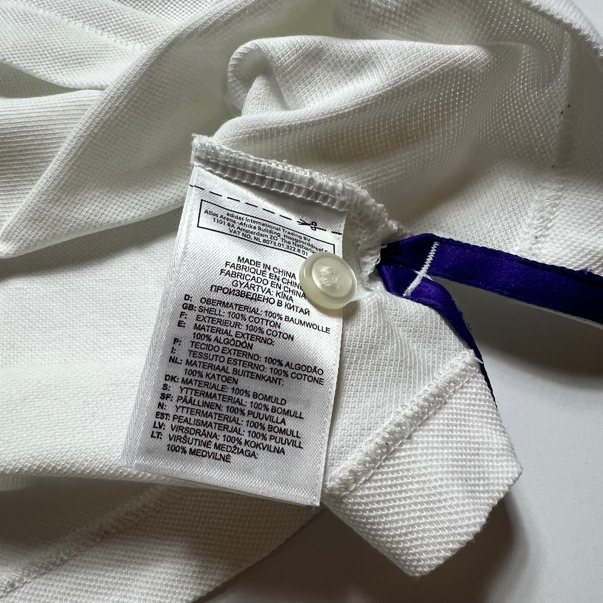 Vintage Adidas White Polo Shirt S - Cats on Stacks VNTG