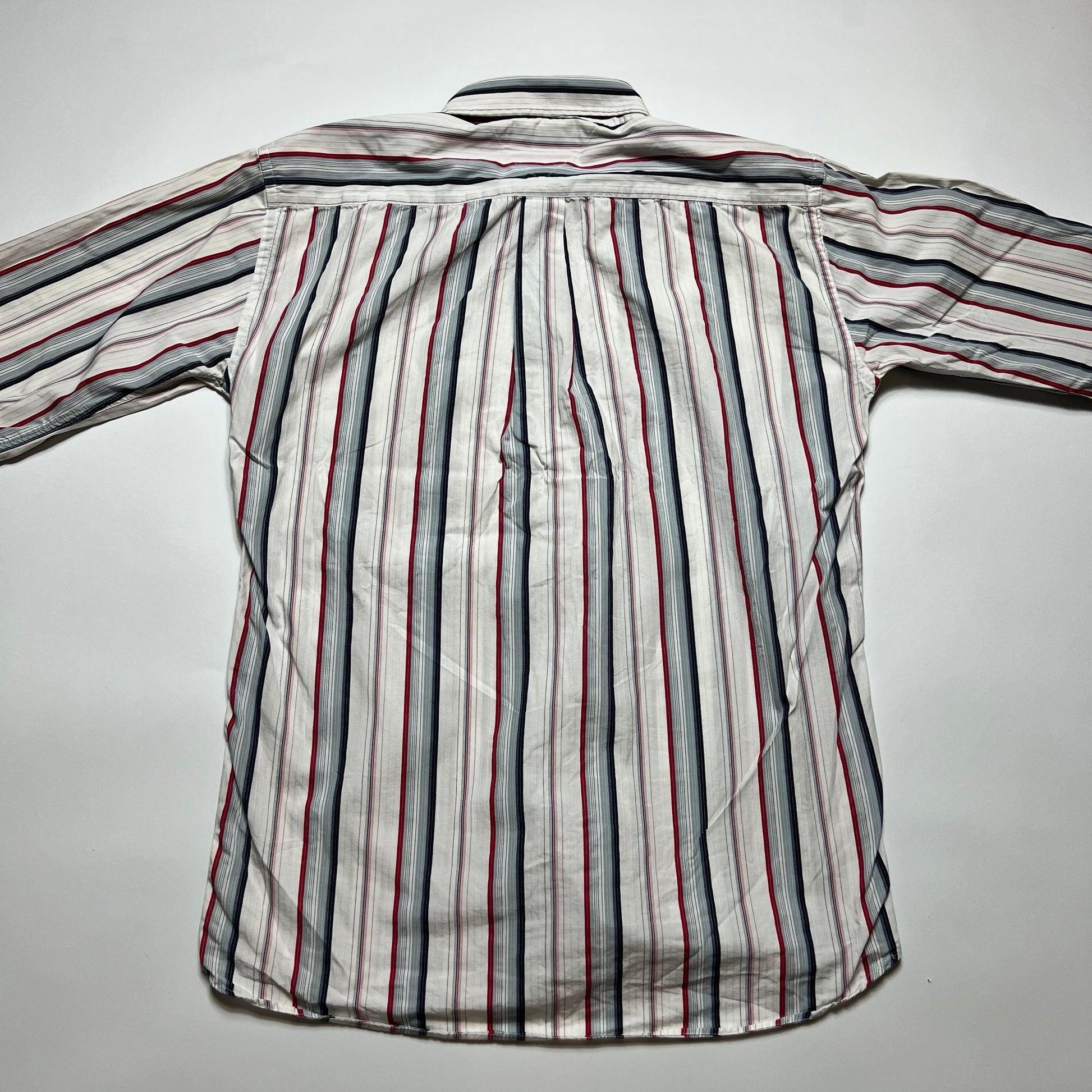 Y2K Tommy Hilfiger Stripe Hemd M - Cats on Stacks VNTG