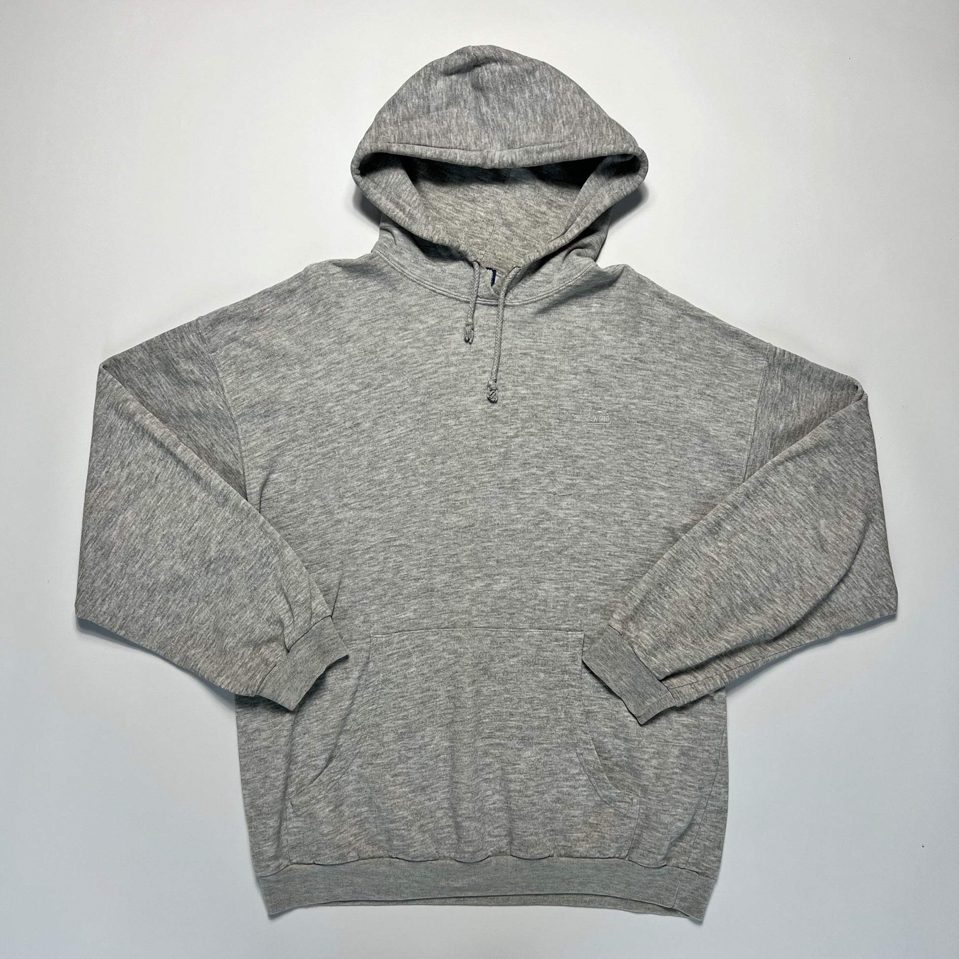 Vintage Wind Sports Gray Hoodie L - Cats on Stacks VNTG