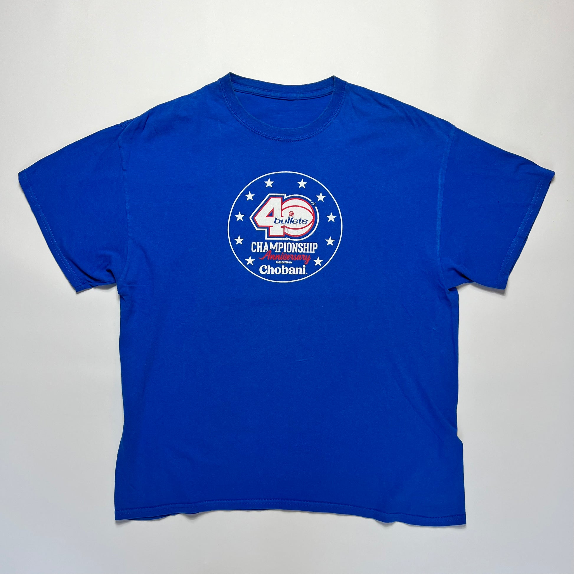 Vintage NBA 40 Bullets 1978 Anniversary T-Shirt L - Cats on Stacks VNTG