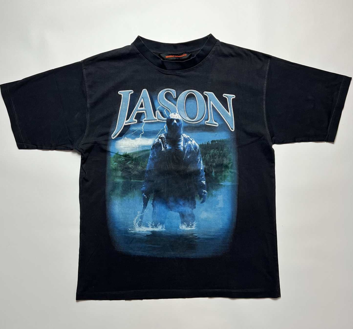 Marino Morwood x Jason Black T-Shirt L / XL - Cats on Stacks VNTG