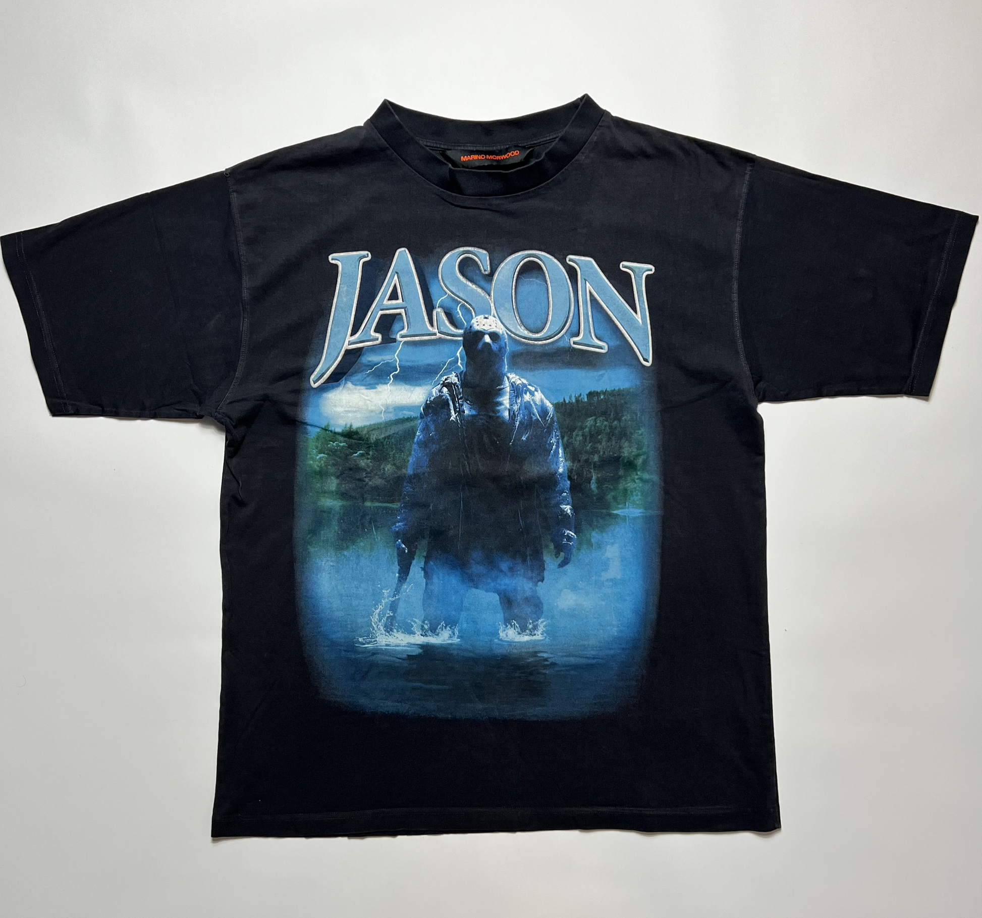 Marino Morwood x Jason Black T-Shirt L / XL - Cats on Stacks VNTG