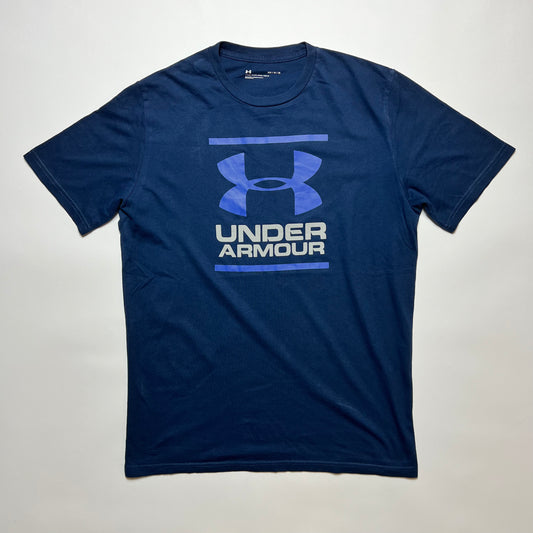 Under Armour Blue Sports T-Shirt M - Cats on Stacks VNTG