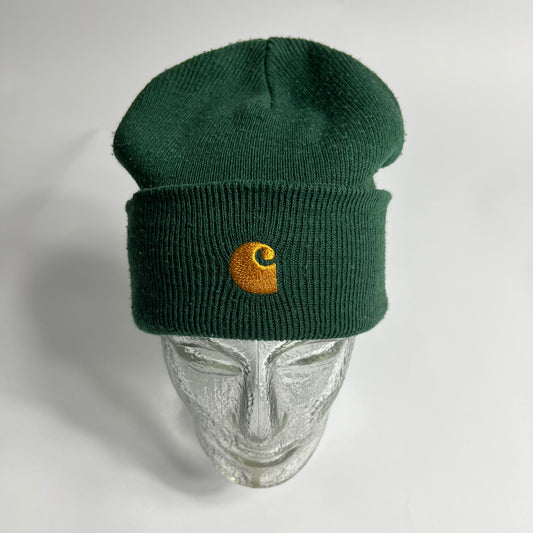 Carhartt Dark Green Chase Beanie - Cats on Stacks VNTG