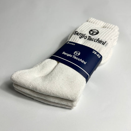 Sergio Tacchini Tennissocken 3er Pack 39-42 - Cats on Stacks VNTG