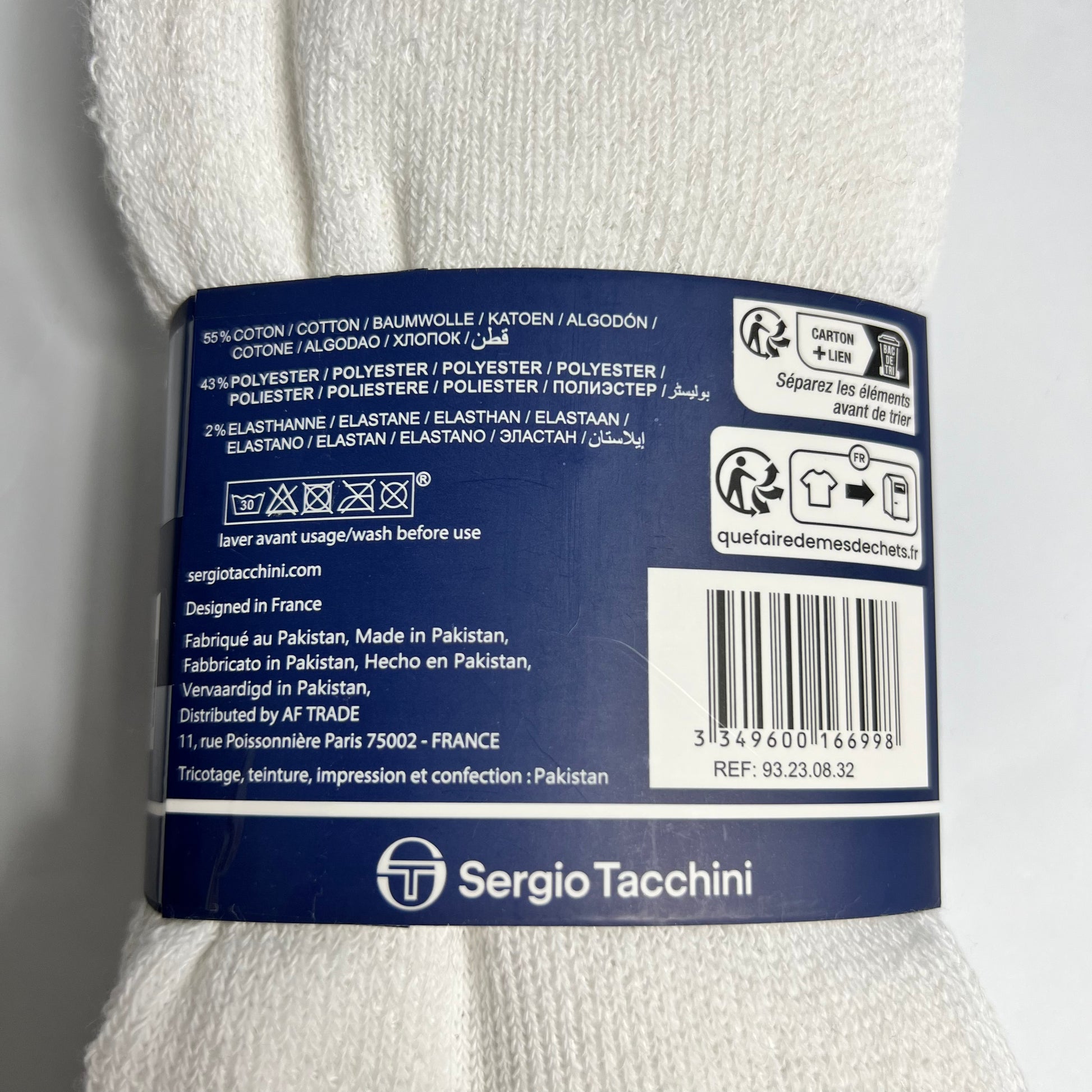 Sergio Tacchini Tennissocken 3er Pack 43-46 - Cats on Stacks VNTG