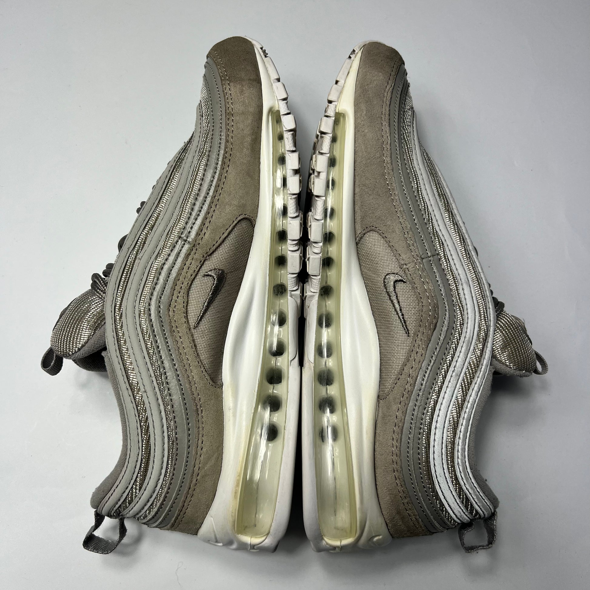 Nike Air Max 97 Gray Cobblestone 44 / 921826-002 - Cats on Stacks VNTG