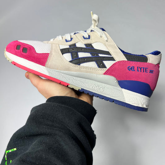 Asics Gel Lyte III White Black 42,5 / H301N - Cats on Stacks VNTG