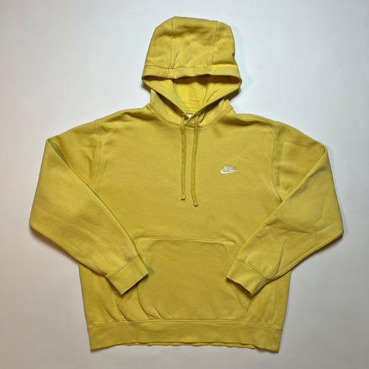 Nike Air Essentials Yellow Hoodie L - Cats on Stacks VNTG