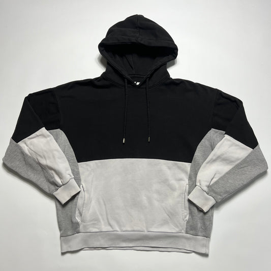 DEF Boxy Black & Gray Hoodie L - Cats on Stacks VNTG