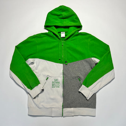 Vintage Sir Benni Miles Green Zip Hoodie L - Cats on Stacks VNTG
