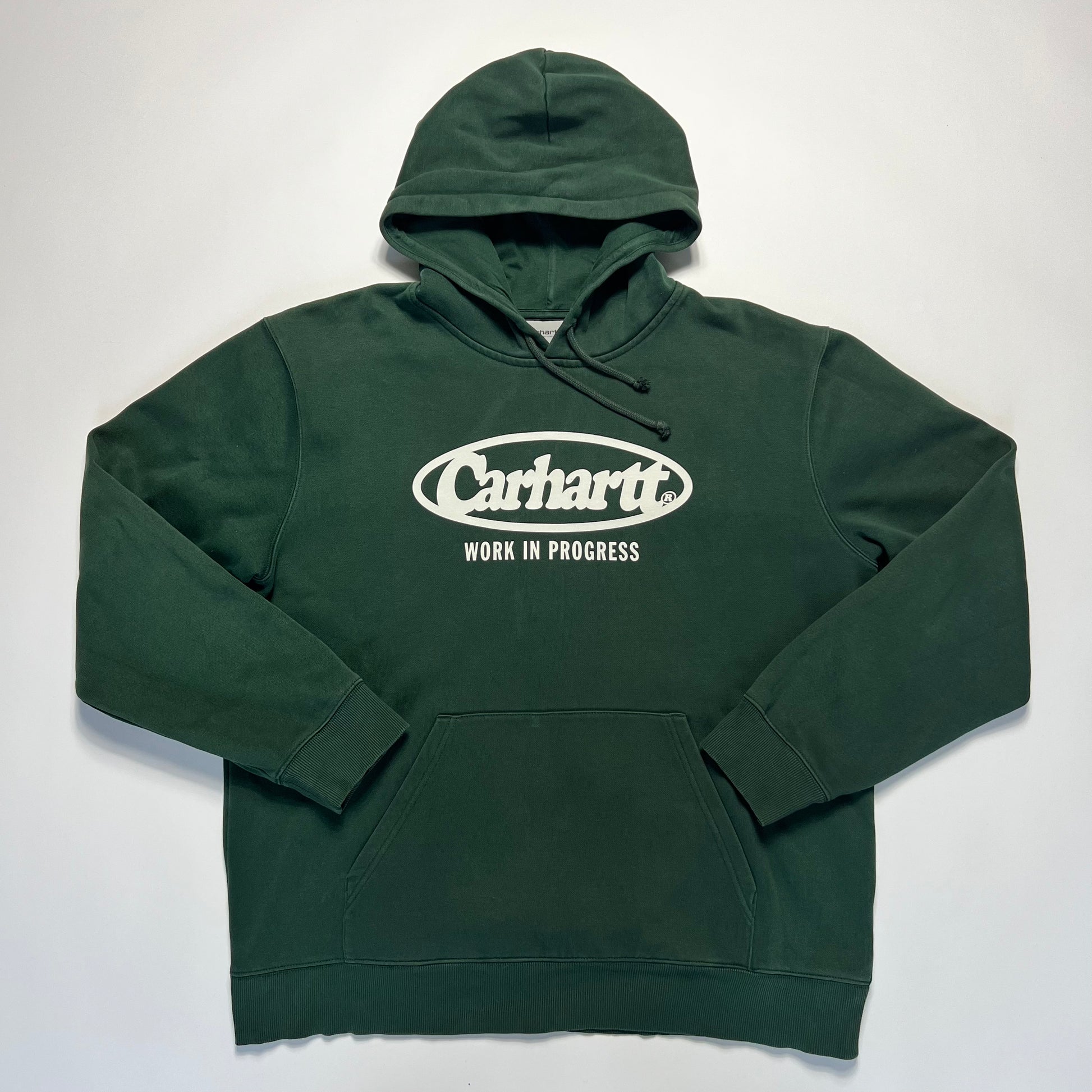 Carhartt Green Hooded Oval Sweat Hoodie XL - Cats on Stacks VNTG