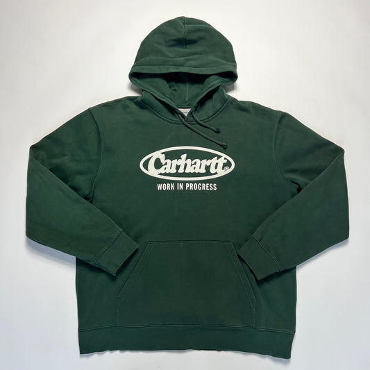 Carhartt Green Hooded Oval Sweat Hoodie XL - Cats on Stacks VNTG