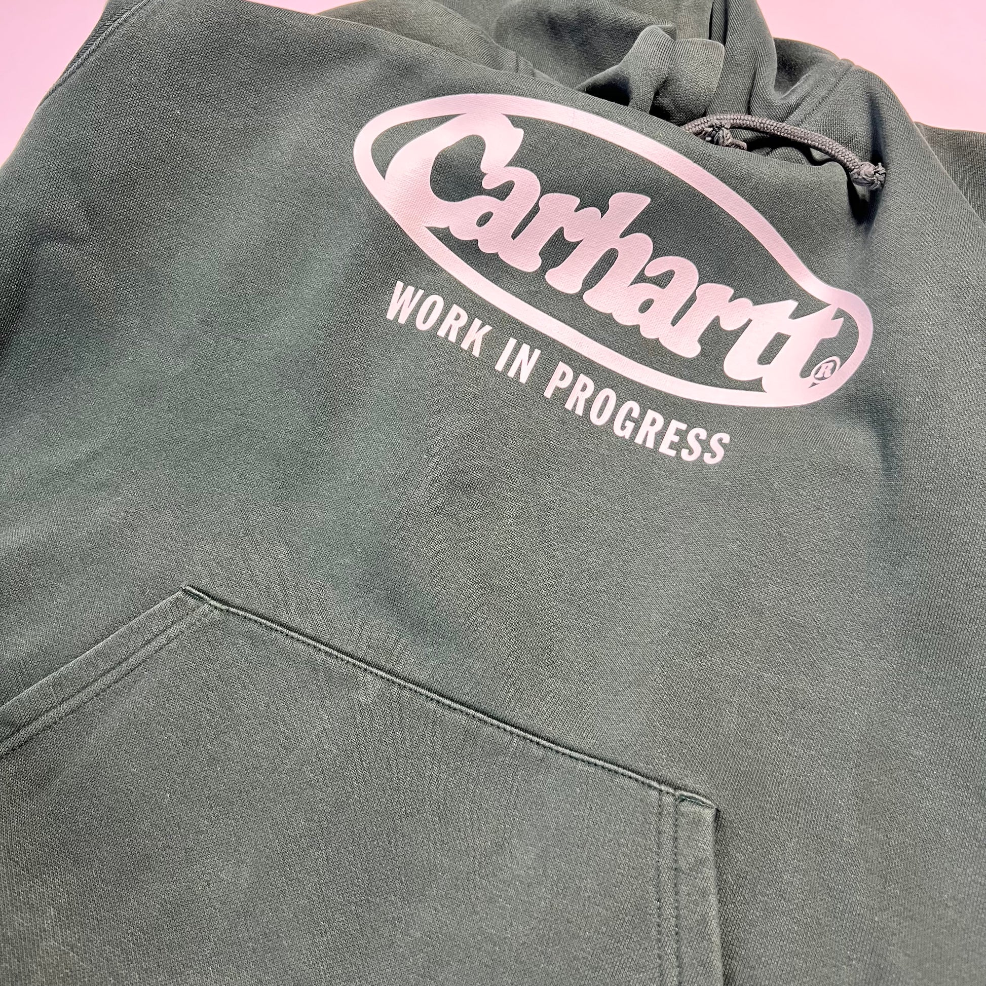 Carhartt Green Hooded Oval Sweat Hoodie XL - Cats on Stacks VNTG