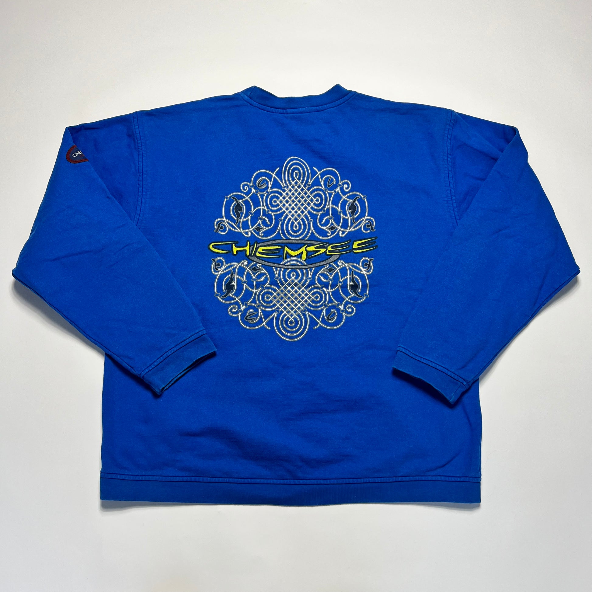 Vintage Chiemsee Natural Tribal Crewneck L - Cats on Stacks VNTG