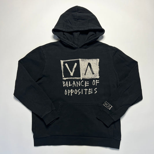 Y2K RVCA Black Hoodie M - Cats on Stacks VNTG