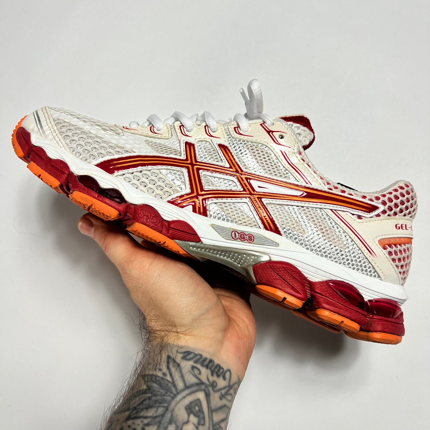 Y2K Asics Gel Cumulus 15 Blood Orange 41 / T3C5N Vintage Style - Cats on Stacks VNTG