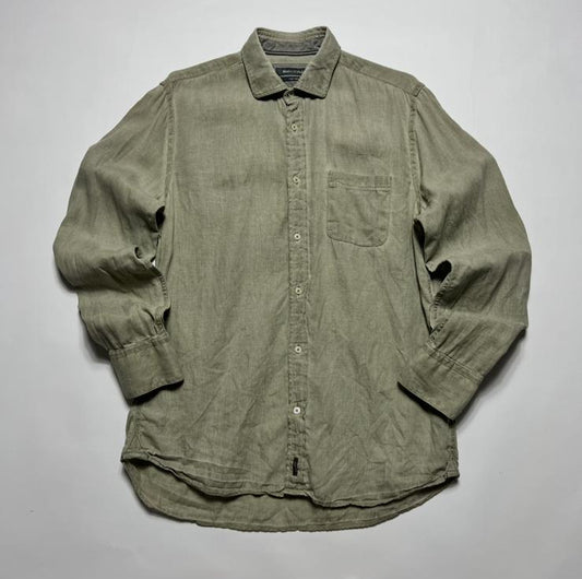 Marco Polo Pure Leinen Leinenhemd Vintage Fade grau M / L