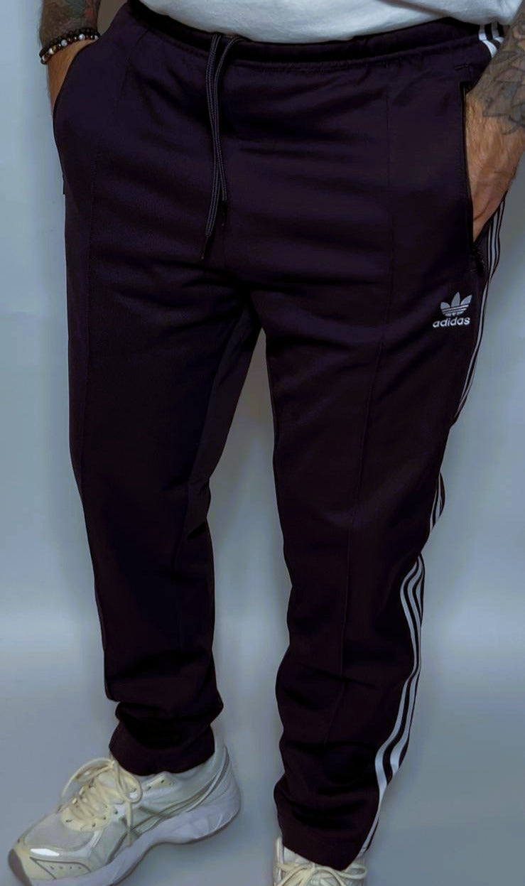 Adidas Beckenbauer Trainingshose Retro Track Pants violett M / L - Cats on Stacks VNTG