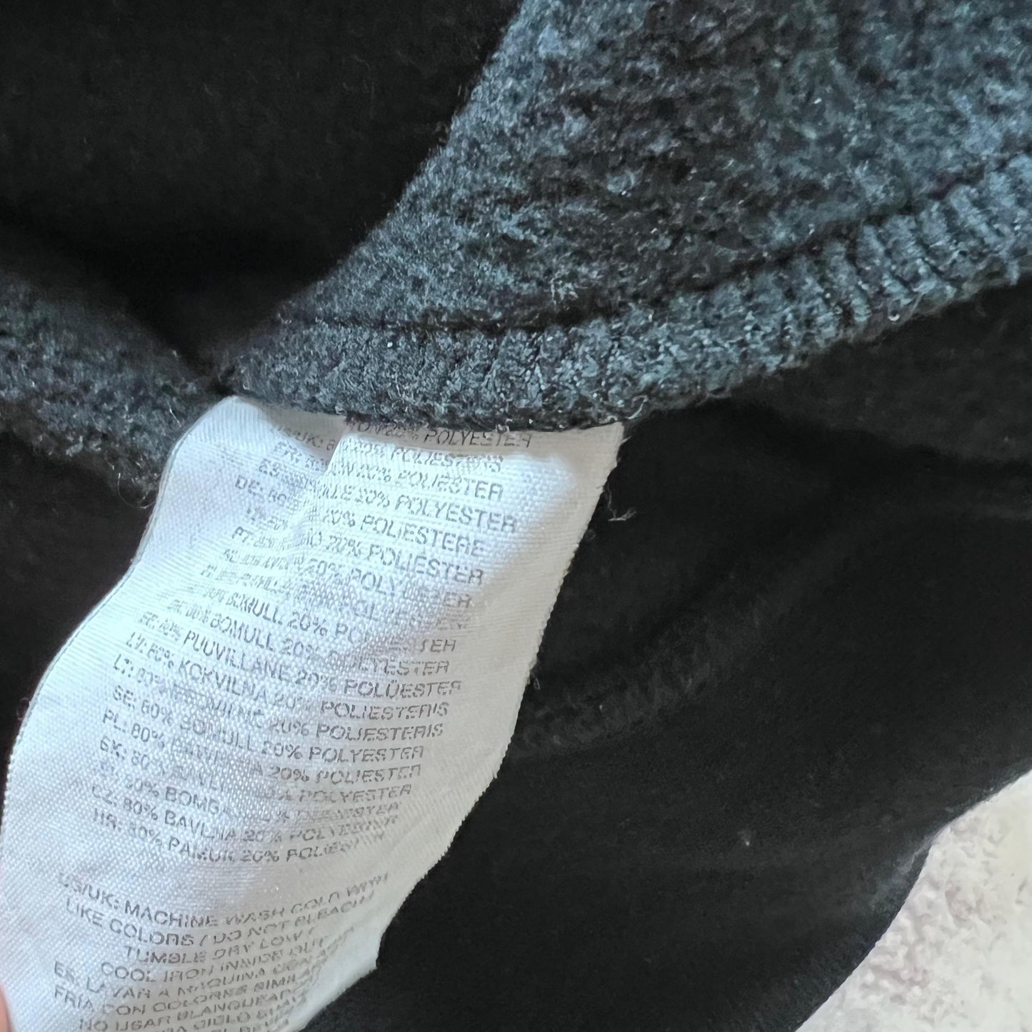 HUF Worldwide 3D Spellout Hoodie schwarz XL - Cats on Stacks VNTG